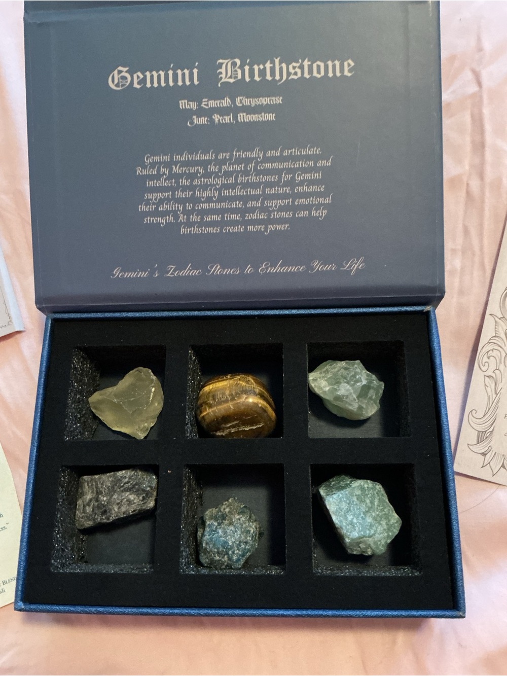Astrology Crystal Rock Gift Set - Gemini